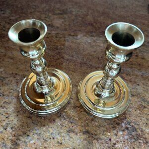 Baldwin Brass Candlesticks 4.75" NWOT
